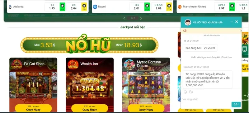 Danh sách kênh Liên hệ V9bet hiện nay 