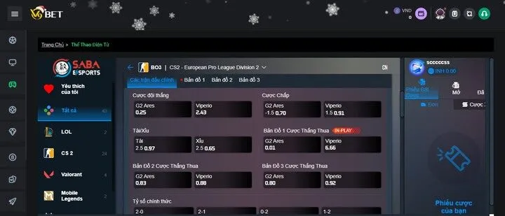 Tham gia cá cược trực tuyến Cược Counter-Strike 2 (CS2) có gì đặc sắc?